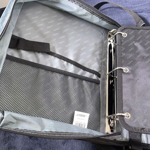 Case-it The Dual 1.5 " Dual 3 Ring Binder Turquoise NWOT - Picture 3 of 5